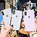 Compatible for iPhone X/XS Case Girls Women Cute Clear Cover with Diamond Pattern Design Slim Soft TPU Protective Shell Pretty Fashion Girly Phone Case Compatible iPhone X/XS (Pink)