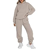 Trendy Queen Sweatsuits Women 2 Piece Outfit Two Piece Lounge Sets Hoodies and Sweatpants Fall Fashion Clothes 2026 Tracksuit