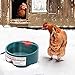 NAMSAN Heated Water Bowl for Outdoor Cats, 2.2L Heated Dog Bowl, Provides Drinkable Water in Winter, Heated Pet Drinker for Chickens Rabbits Birds Bath, Livestock Thermal Watering Trough