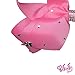 JoJo Siwa Signature Collection Pink Hair Bow With Overall Rhinestones and Pink Studded Bow Pendant Earrings and Necklace Gift Set With Sticker Patch