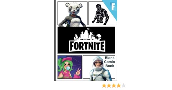 amazon com fortnite blank comic book create your own comic book strip 110 pages size 8 5 x 11 variety of templates for comic book drawing - fortnite comic strip