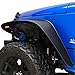 EAG JK Front + Rear Fender Flares with LED Turn Signal Lights Offroad Fit for 2007-2018 Jeep Wrangler