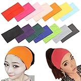 Binmer(TM)Women Candy Color Wide Yoga Headband Elastic Hair Bands Turban Stretch Hairband