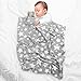 JOIE BEAN Baby Blanket and Stuffed Animal Set for Boys, Girls | 2 Piece Plush Toy Elephant and Soft Fleece Security Throw Blanket for Baby, Newborn | Perfect Baby Shower Present (Grey)
