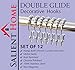 Hulless Shower Curtain Rings Metal Roller Double Glide Shower Curtain Hooks Set of 12.