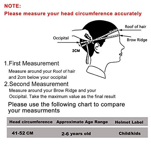 helmet size for 1 year old