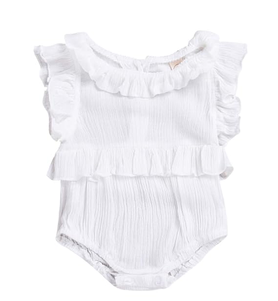 ruffle sleeve romper baby