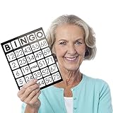 Royal Bingo Supplies EZ Readers Large-Format 8.5" x 11" Bingo Cards with Jumbo 1-inch Numbers (Pack of 50)