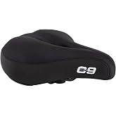 Cloud-9 Cruiser Select Airflow Extra Soft Comfort Saddle | Cloud-9 Cruiser Comfort Seat with Steel Rails &amp; Ventilated Relief