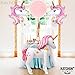 Cute Unicon Balloons Set - 1 Xtra Large Unicorn Balloon 46 Inch | 2 Unicorn Ballon 42 Inch | Pastel Rainbow Unicorn Party Supplies | Baby Shower Party Decoration | Mylar Unicorn Birthday Balloons