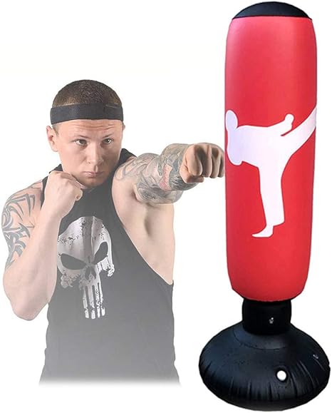 Amazon Co Jp Gyppg タンブラーカラムサンドバッグ インフレータブル自立パンチバッグ キックボクシングmma格闘技スポーツホーム用 ボクシングパンチングバッグ Home Kitchen