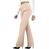 QASIEATN Work Pants for Women 2026 High Waist Stretch Soft Comfy Athletic Workout Yoga Pants Fashion Casual Business Trousers