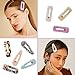 Acrylic Resin Hair Clips for Women Girls, Funtopia 10 Pcs 2.8 Inches Fashion Hair Barrettes Geometric Alligator Hair Clips for Party Daily Hairstyling