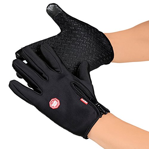 Heraihe Unisex Ski Gloves Snowboard Gloves Motorcycling Touchscreen Winter Snow Windstopper Outdoor Riding Non-Waterproof Gloves