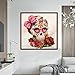 5D DIY Diamond Painting Kits for Adults Full Square Drills Sugar Skull Flower Picture Embroidery Cross Stitch Art Craft Wall Home Decor