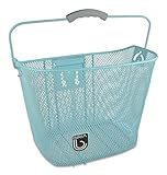 Biria Bicycle Basket Quick Release with Bracket, Front Quick Release Basket, Removable, Wire Mesh Bicycle Basket, New