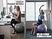 Top Balance Anti-Burst Exercise Ball (Green, 65cm), Extra Thick Construction Supports up to 1000 lbs, Used for Fitness/Yoga/Ball Chair/Birthing with Easy to Inflate Foot Pump (Office & Home & Gym)