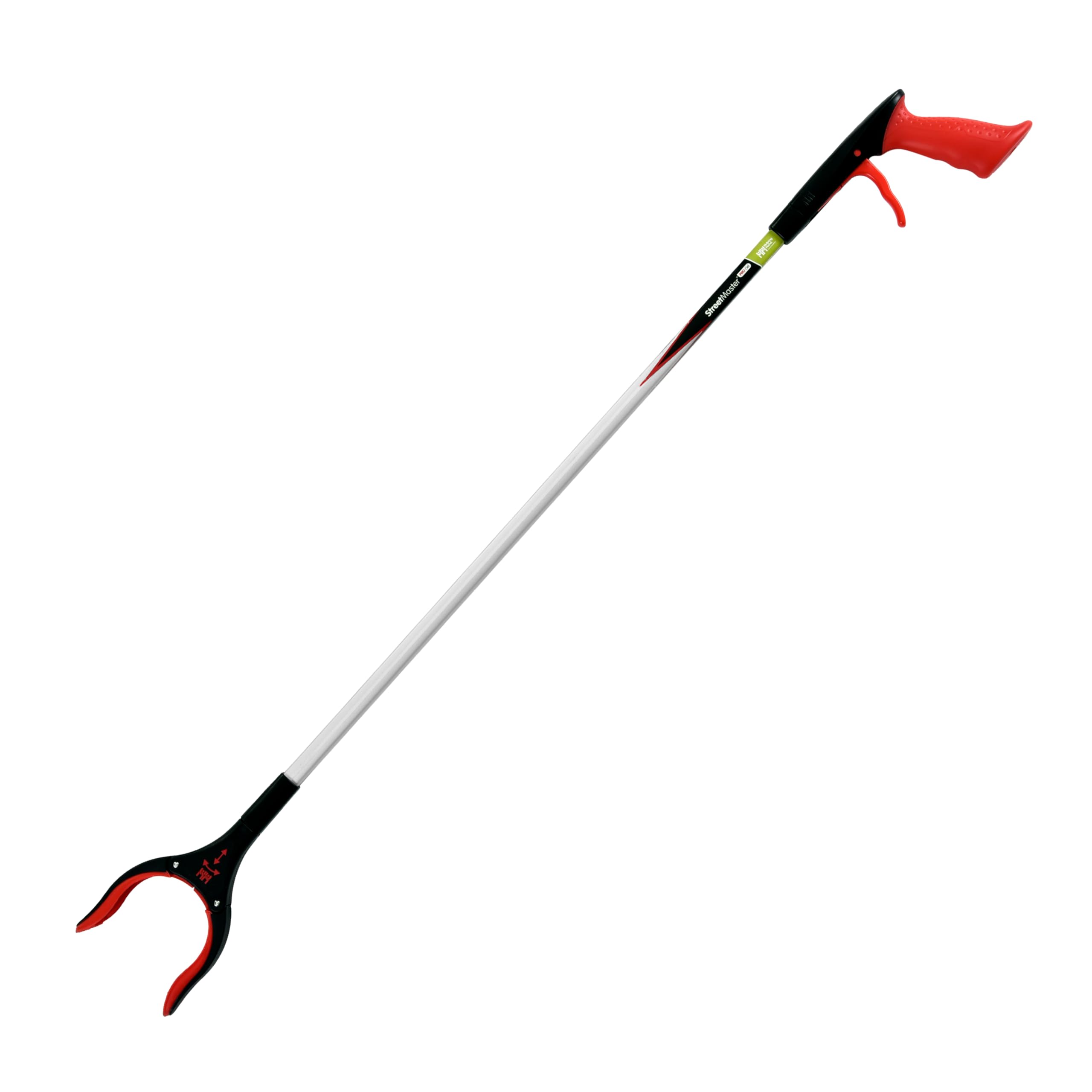 The Helping Hand Company Street Master PRO Gel Litter Picker 33”/85cm. Heavy Duty Litter Picker for Adults, Trash Picker with Comfy Gel Handle, Multi Use Rubbish Grabber with 90 Degree Rotating Head