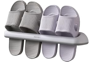 Bathroom Slippers Rack Wall Mounted Shoe Organizer Rack Slippers Holder Shoes Hanger Self Adhesive Shoes Storage Holder Bathr
