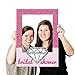 Bride-to-Be - Bridal Shower Selfie Photo Booth Picture Frame & Props - Printed on Sturdy Material
