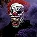 Halloween Mask Music LED Mask Sound Reactive Light Up Mask for Party and Any Festival (red)