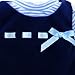 Sophia's 2 Piece Winter Velour Snowflake Embroidered Dress and Striped Long Sleeve Shirt for 15 Inch Dolls, Navy