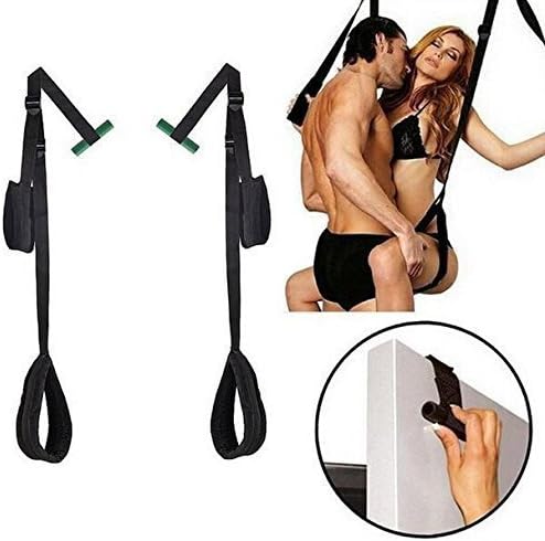 Adult Sex Swing Bondage Love Swing for Couples Restraint Indoor Fetish Bondage Under Bed Bondage Hanging Accessories Indoor Swing Black