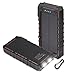 Hobest Solar Charger with Led Flashlight,Waterproof 12000mAh Solar Battery Charger with Dual USB, 2.1A Output Max Portable Phone Charger External Battery Pack Power Bank for Outdoors
