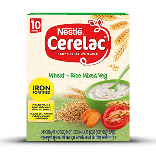Nestle Cerelac infant Cereal with Milk - Wheat-Rice Mixed Vegetable (300 g)