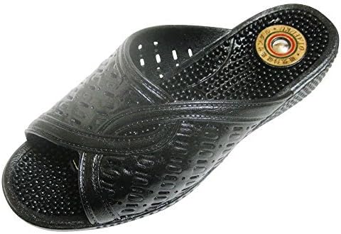 Otafuku Lady Magnet &amp; Uneven Insole Sandals Ikiikimesh Black Made in Japan (LL(24.5~25.0cm)) by Ikiiki Mesh