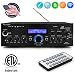 Wireless Bluetooth Home Power Amplifier - 200 Watt Audio Stereo Receiver w/ USB Port, AUX IN, AM FM Radio, DVD CD Player, 2 Karaoke Microphone Input, Remote - Home Entertainment System - Pyle PDA5BU