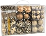 BRUBAKER 102 Pack Assorted Christmas Ball Ornaments