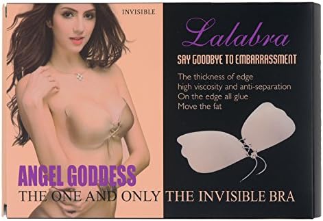 THE BREAST LIFT MAGIC BRA SOFT PEDDING SILICONE BRA SHORIFASHION (D CUP, NUDE)