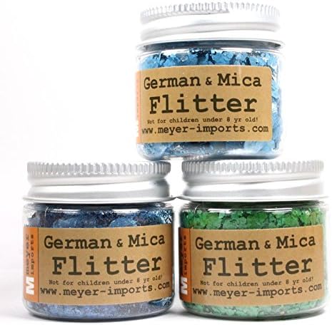 Light Blue, Bright Green, Deep Blue - Mica Flakes - 311-M-0703
