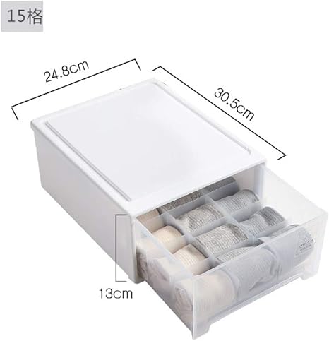 Amazon 下着収納ボックス 引き出し 収納ボックス コンパクト 大容量 小型 靴下 パンツ ブラジャー ハンカチ収納 下着収納 整理整頓 まとめ収納 小物入れ 仕切りケース 防塵 防虫 強く耐久性 軽量 無臭 省スペース 分類収納 おしゃれ 収納ケース 収納ボックス ホワイト