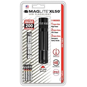 Maglite Original XL50 Maglite 3Cell AAA LED Flashlight Torch Light XL50-S3016Y