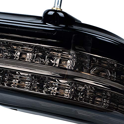 Compatible with Harley-Davidsons LED King Tour Pack Brake/Turn/Tail Lamp Kit (Smoke Lens)
