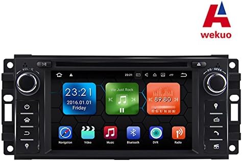 Wekuo Android 7.1 Car DVD Player for Jeep grand wrangler patriot compass journey DODGE RAM Caliber,Challenger radio gps stereo