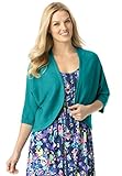 Women's Plus Size Rib-Trimmed Cardigan Sweater