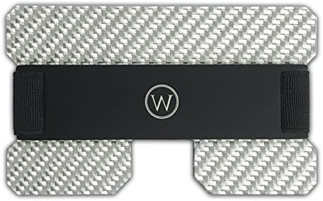 Walletology, Luxury Carbon Fiber Minimalist Card Wallet with Safe RFID Blocking Technology - Slim Top Quality Credit Card and Business Card Holder | Perfect Gift (Texalium+Black)