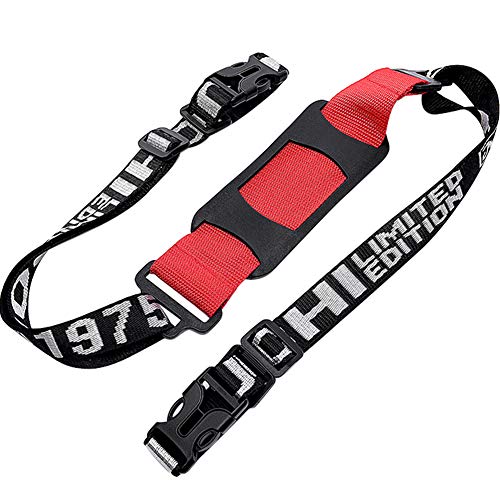 WINGOFFLY Letter Shoulder Strap to Carry Your Kids Bike Balance Bicycle Accessories with Velcro and Adjustable Straps Extendable Moving & Kick Scooter Carrying Strap (Style A)