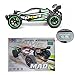 CR 2.4 GHz 1:20 Remote Control Racing Buggy Car Crazy Speed RC Off Road Truck with 4 Wheel Shock Absorbers Powerful Battery Aggressive Drifting/Stunts Car RTR (Green)