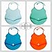 Pack of 4 Silicone Bibs SAILOR Collection! Baby Bibs for Boys - Best Boy Baby Gifts, Bibs for Newborn - Silicone Bibs with Pocket, Waterproof Bibs for Babies, Feeding Bibs, Dishwasher Safe - Soft Bibs