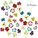 JOYIN Luau Tropical Hawaiian Party Decoration Set Including 100 ft Flower Lei Garland, 36 Hibiscus Flowers and 9 ft Luau Table Skirt