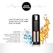 Stainless Steel Water Bottle, FILWO Double Wall Vacuum Insulated Travel Mug 100% Leak & Sweat Proof BPA Free, Cold 24 Hrs / Hot 12 Hrs Perfect Camping, Cycling,Gym,17 oz Vacuum Flask (Black)