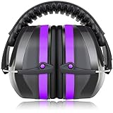 Fnova 34dB Highest NRR Safety Ear Muffs - Professional Ear Defenders for Shooting, Adjustable Headband Ear Protection/Shooting Hearing Protector Earmuffs Fits Adults to Kids