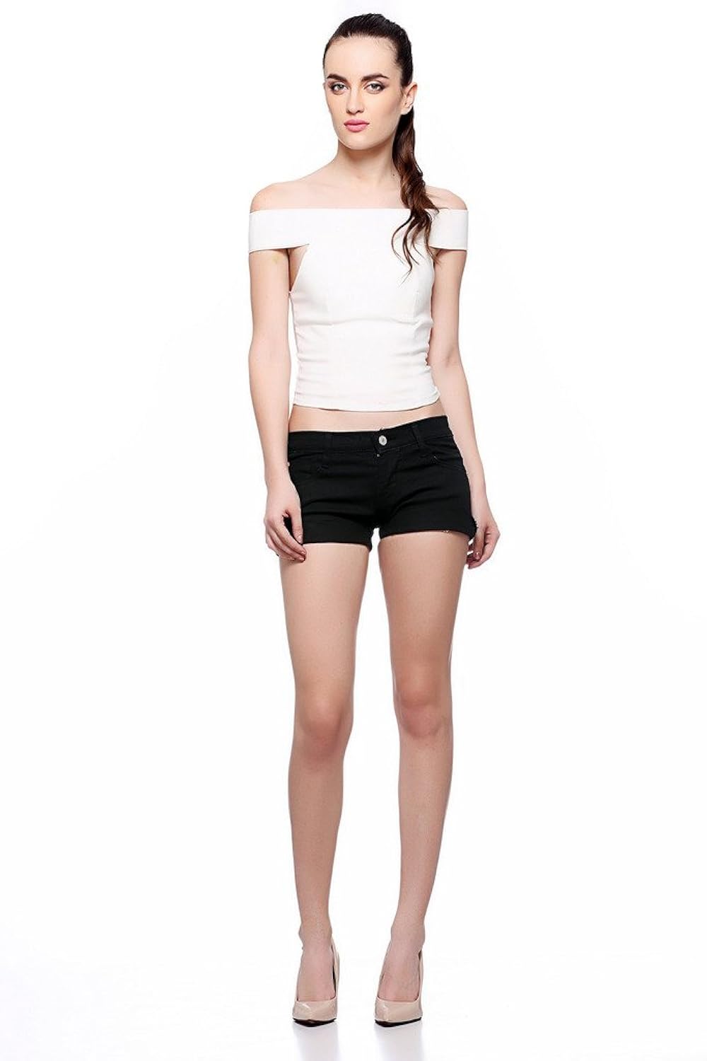 fasnoya women's black shorts