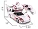 Kids RC Toy Transforming Robot White Devil Car Remote Control (27 MHz) Car with One Button Transformation, Realistic Engine Sounds and 360 Speed Drifting 1:14 Scale (White)