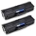 JARBO Compatible Toner Cartridges Replacement for Samsung 101S MLT-D101S MLTD101S MLT101 Toner, High Yield, Use with Samsung ML-2165W ML-2165 SCX-3405FW SCX-3405W SF-760P Printer, 2 Black