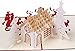 Christmas Cards 3D Pop Up Handmade Holiday Greeting Cards - 6 Cards & Envelopes